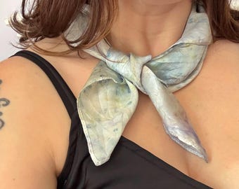 Bouquet Dyed Silk Scarf, floral dyes, natural pigment