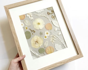 Wedding Bouquet Preservation, DEPOSIT ONLY, Modern Floral Preservation, Wedding Flower Art, Pressed Flower Art, Framed Flowers, Matted