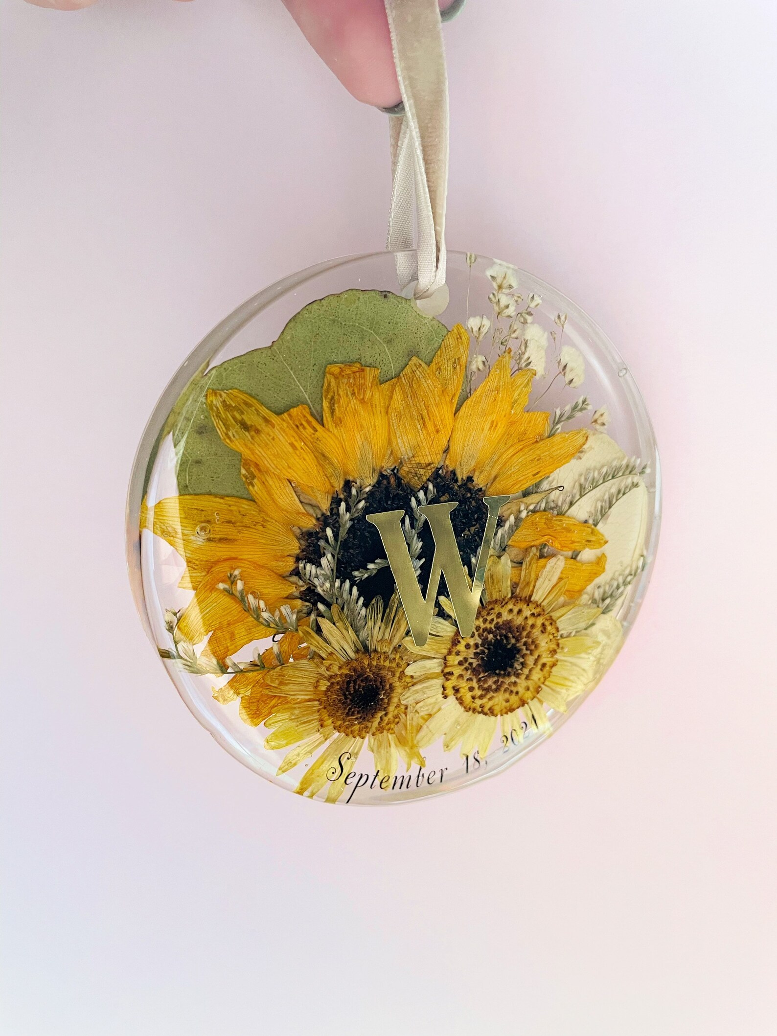 Pressed Wedding Flowers Wedding Bouquet Ornament Wedding Etsy