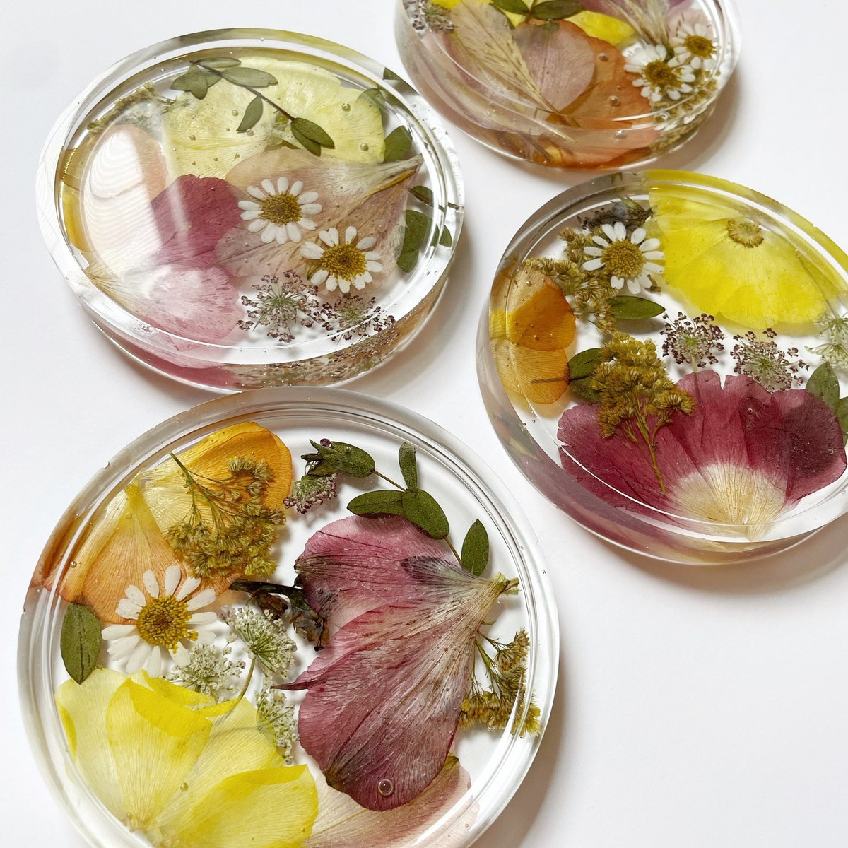 Wedding Bouquet Preservation: Wedding Flower Coasters