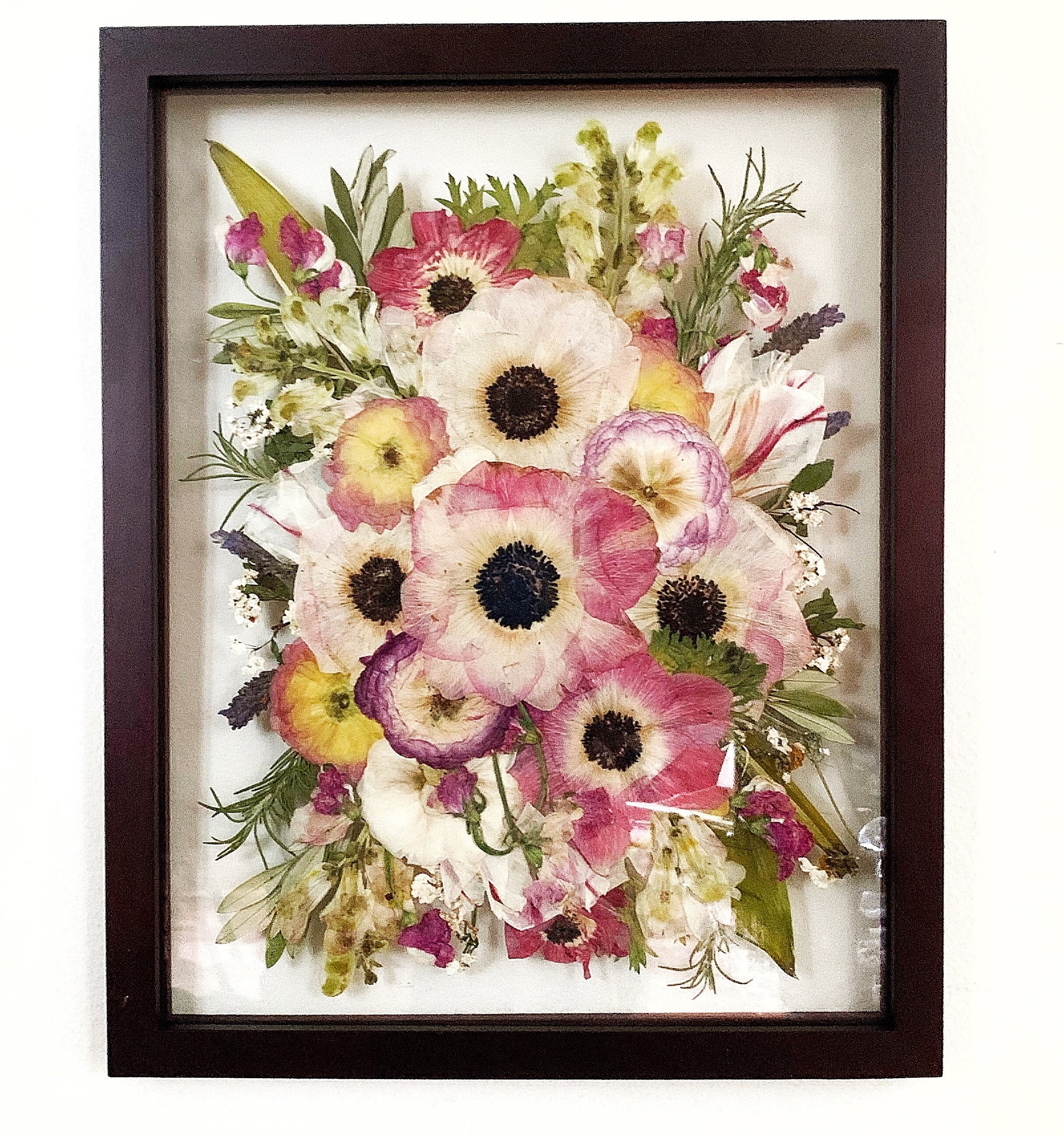 Pressed and Framed Wedding Bouquet Custom Wedding Flower Art Etsy