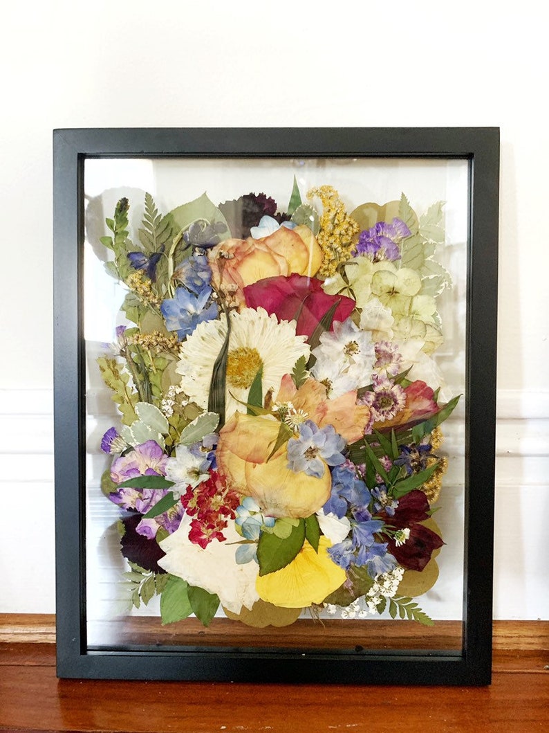 Pressed and Framed Wedding Bouquet Custom Wedding Flower Art | Etsy