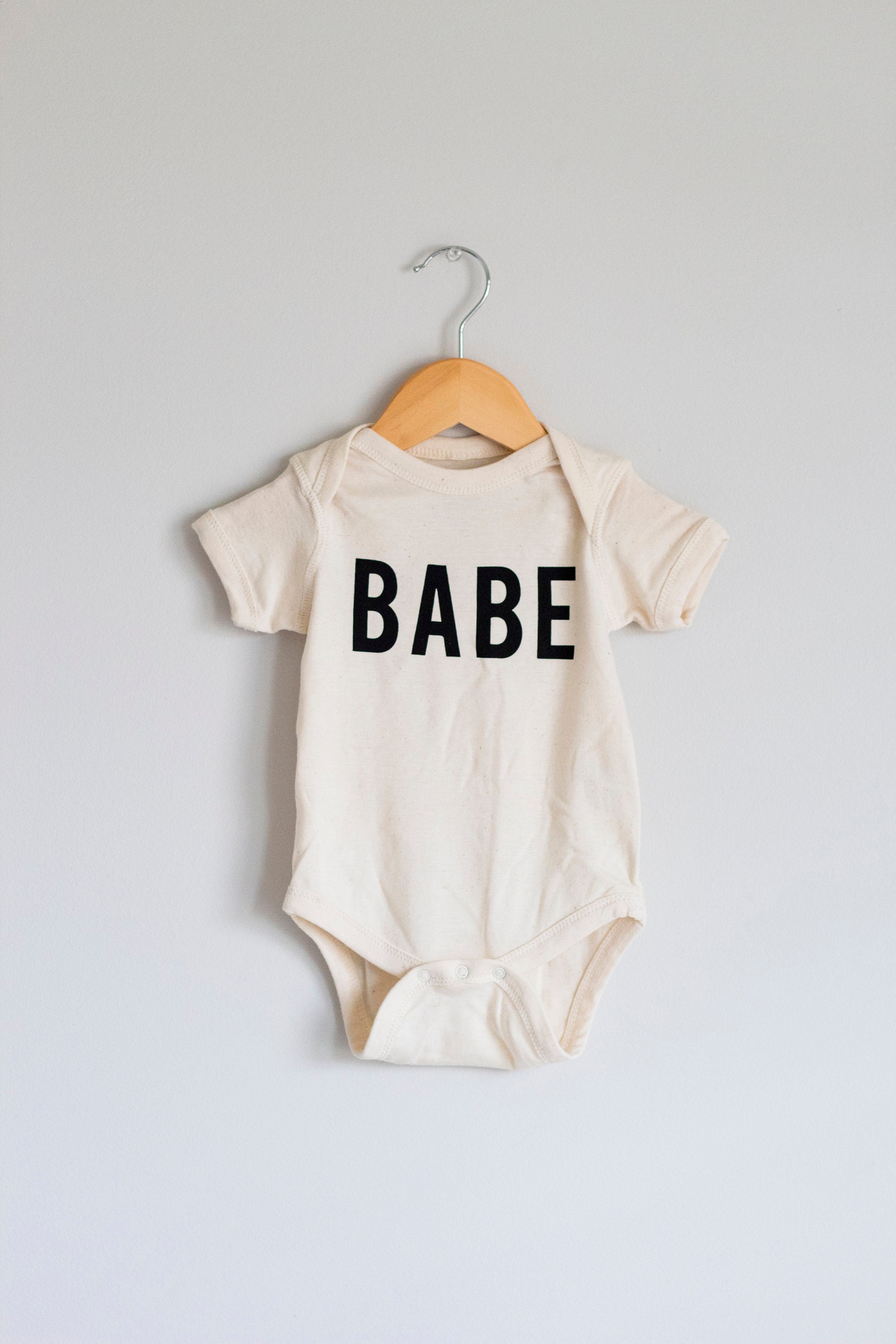 Babe screen printed baby bodysuit infant one piece | Etsy
