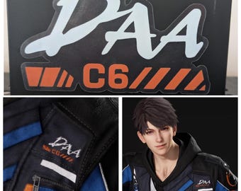 Caleb Love and Deepspace DAA Jacket Clear Laptop Bumper Vinyl Sticker