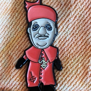 Cardinal Copia Plush Enamel Pin Plushia Ghost Band Papa Emeritus IV Lapel Badge Concert Tobias Forge Potato