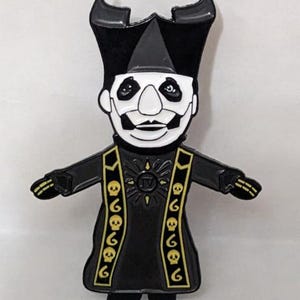 Papa Emeritus IV Enamel Pin Plush Ghost Band Lapel Badge Concert Tobias Forge Potato Cardinal Copia