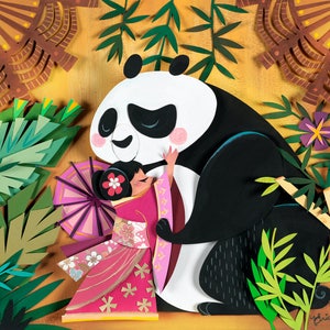 it's a tiny little world - panda & baby girl