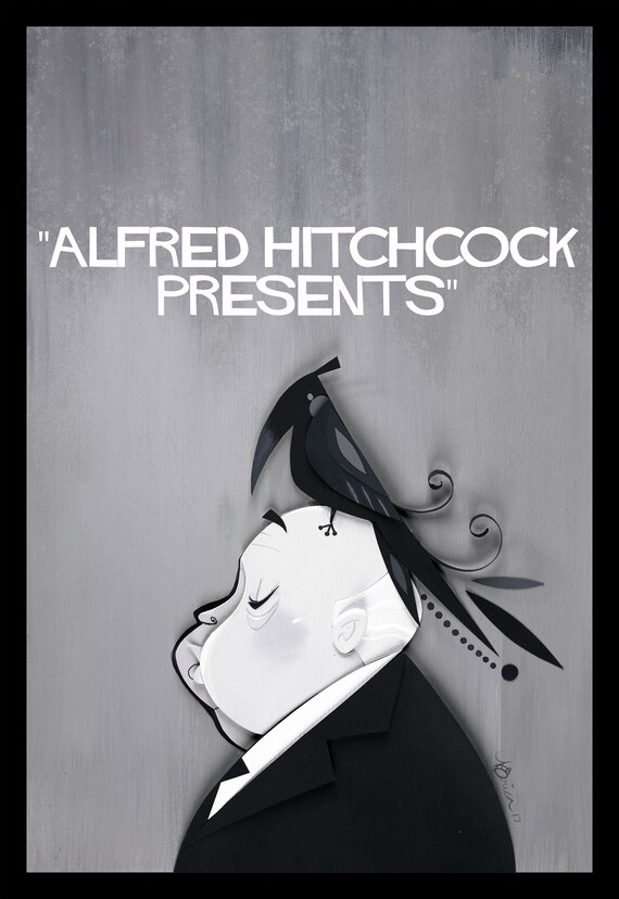 Alfred Hitchcock Psycho 1981 Replica Print Horror Framed Retro Movie Poster