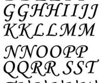 alphabet letters red etsy