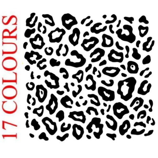 Leopard Print Wall Decal Etsy UK