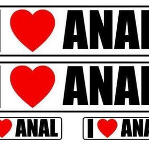 I Love Anal Bumper Sticker - Etsy UK
