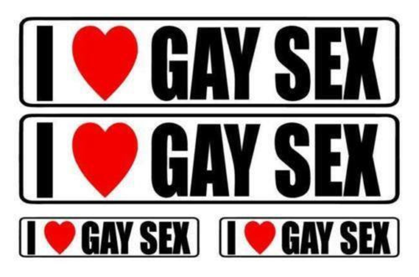 I LOVE GAY SEX Vinyl Decal Stickers Funny Rude Toolbox Car - Etsy