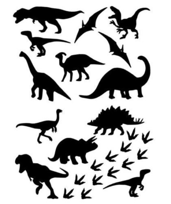 Dinosaur Wall Art Vinyl Decal Sticker Jurassic Bedroom Dino Car Bumper Window