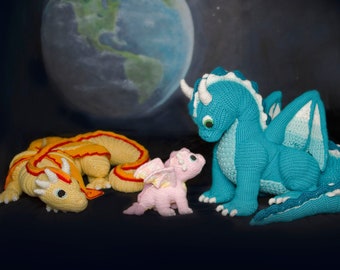 Dragon Family (Crochet Pattern)