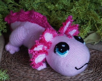 Ariel, the Axolotl (Crochet Pattern PDF)