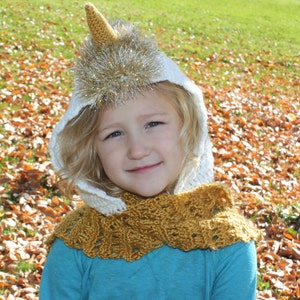 Unicorn Hooded Scarf