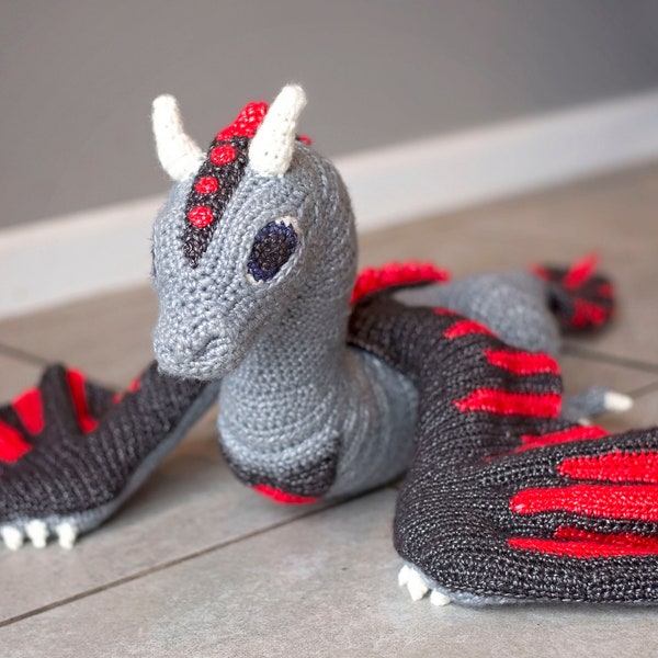 Ryder the Mercury Dragon (Crochet Pattern)