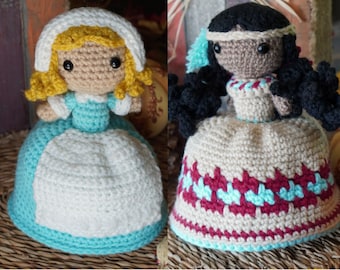 Reversible Pilgrim/American Indian Doll Crochet Pattern