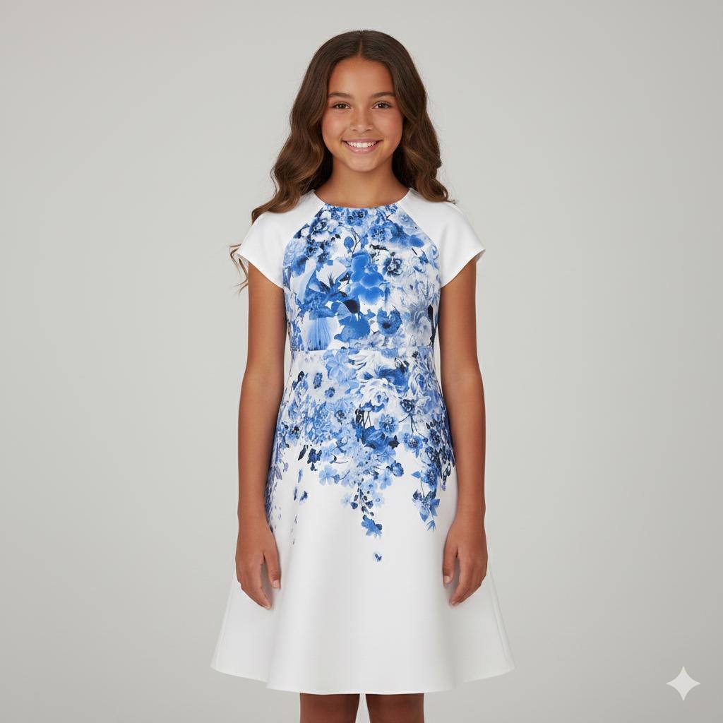 slim fit dress slacks Velvi Tea-Length White Graduation Dress Sisi White / XSmall main image 0