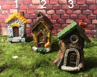 Fairy Garden miniature house, outdoor garden house, miniature house, fairy supplies, garden accessories, Sweet fairy house, fairy supplies