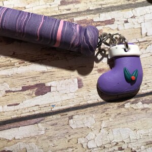 Refillable pink and lavender polymer clay pens great for arthritis stocking stuffers hostess gifts childrens gift teachers gift writers gift image 9