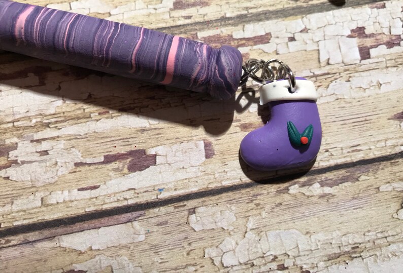 Refillable pink and lavender polymer clay pens great for arthritis stocking stuffers hostess gifts childrens gift teachers gift writers gift image 9