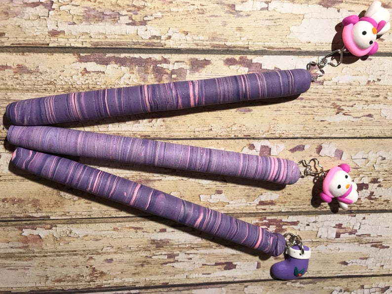 Refillable pink and lavender polymer clay pens great for arthritis stocking stuffers hostess gifts childrens gift teachers gift writers gift image 10