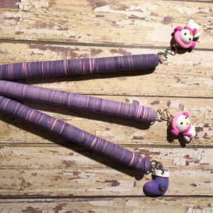 Refillable pink and lavender polymer clay pens great for arthritis stocking stuffers hostess gifts childrens gift teachers gift writers gift image 8