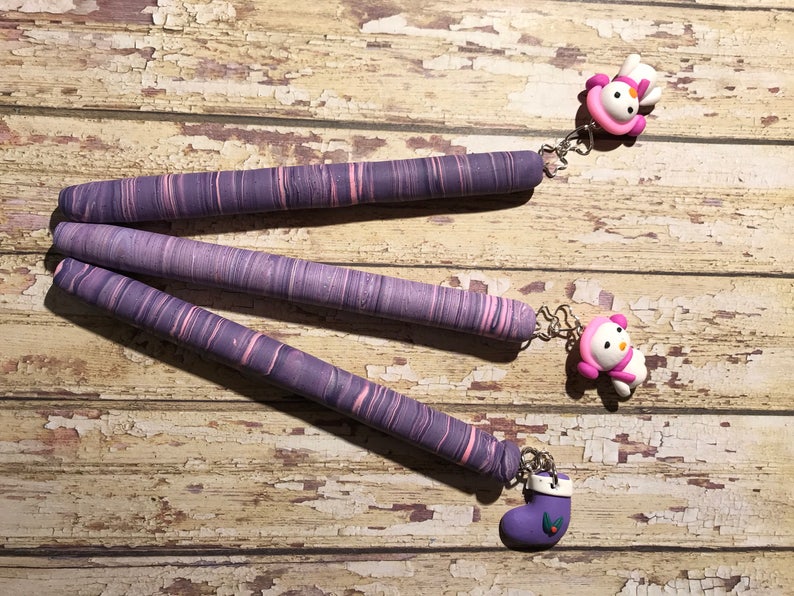 Refillable pink and lavender polymer clay pens great for arthritis stocking stuffers hostess gifts childrens gift teachers gift writers gift image 8
