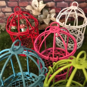 Adorable Mini Birdcage with Hinged Top