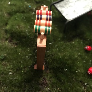 Dollhouse Miniature Croquet Set | Tiny Lawn Game For Dollhouse