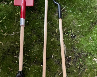 thumbnail image 2 of Kids Rakes For Leaves Cute Design Mini Metal Plastic Kids Garden Tool Set Safe Shovel Spade Rake Watering Can Bag Kids Shovel 2 of 10