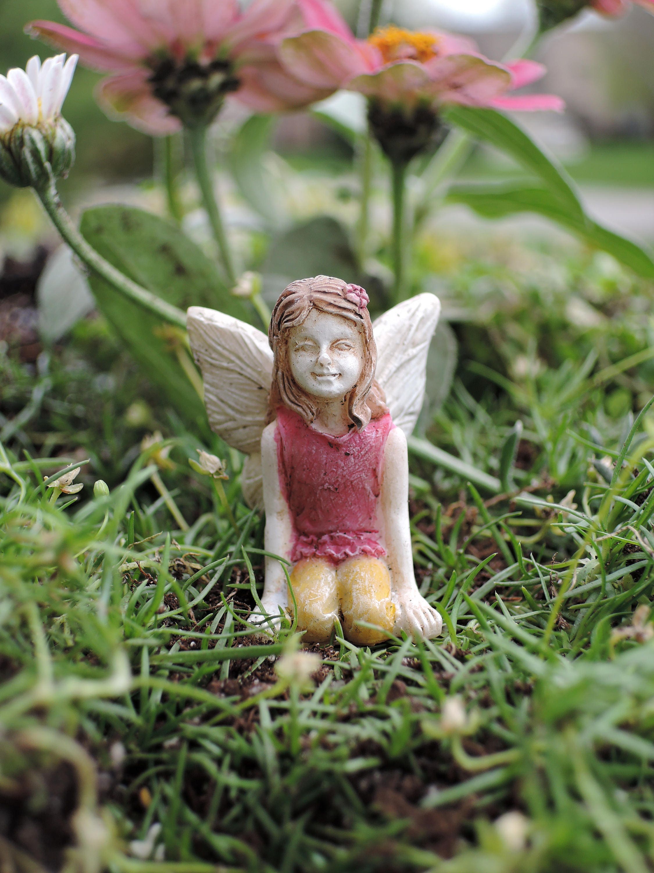 ミニチュアガーデン、妖精の庭、小さな妖精ベルのミニチュアガーデン