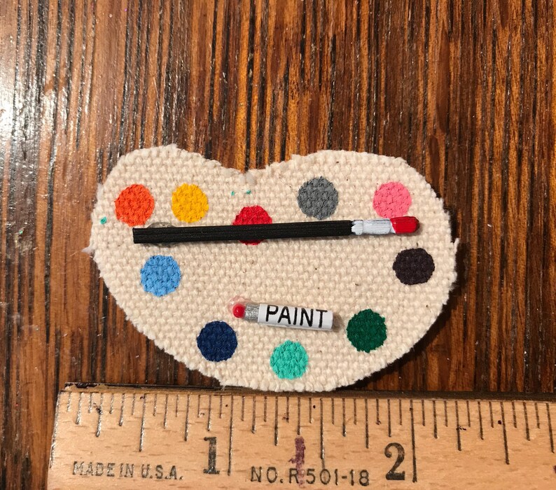 Miniature Paint Palette Dollhouse Miniatures Painters Etsy