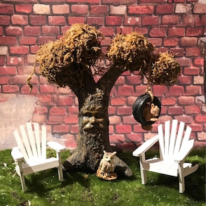 Mini Adirondack dollhouses, fairy garden adirondack chair, gnome garden & miniature projects. Cake topper, seaside, beach, color options!