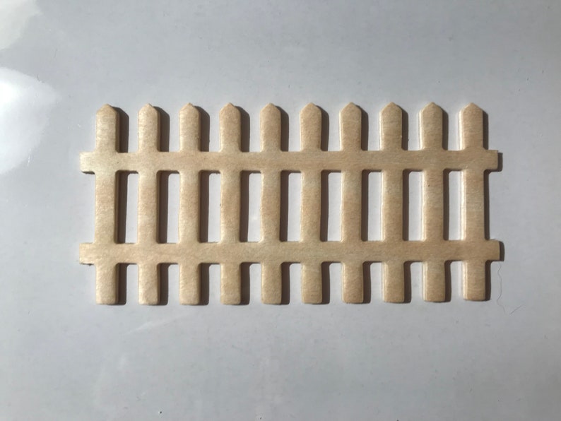 Miniature Wooden Fence Pieces For Crafting Or Garden Image 0