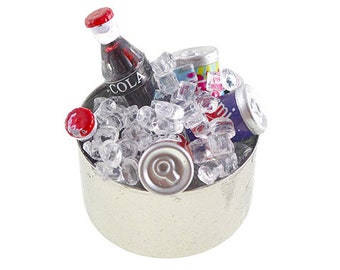 Miniatur Cola Coke Limonade Mini Pop Dosen und Flaschen Koks Puppenhaus Miniaturen Feengarten Zubehör Zwergengarten Miniaturgarten