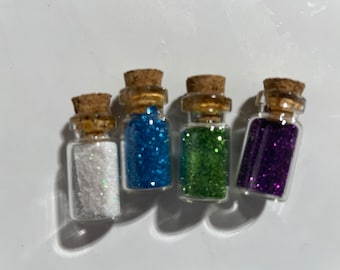 Fairy Glitter Dust, glitter bottles set of 4, fairy garden supply, pixie dust, fairy garden glitter dust, glitter dust, fairy sprinkle dust