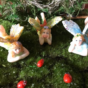 Zoete feeëntuin-pixies met glittervleugels