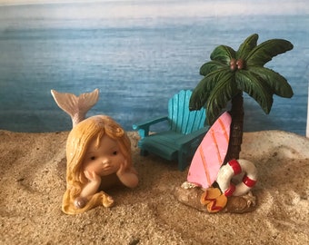 美しい人魚、ミニチュア人魚、ミニチュアビーチガーデン人魚、ミニチュア沿岸ガーデン人魚、航海ガーデンミニビーチアクセサリー