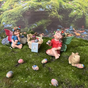 Fairy garden Easter egg hunt fairy Easter basket Easter fairy