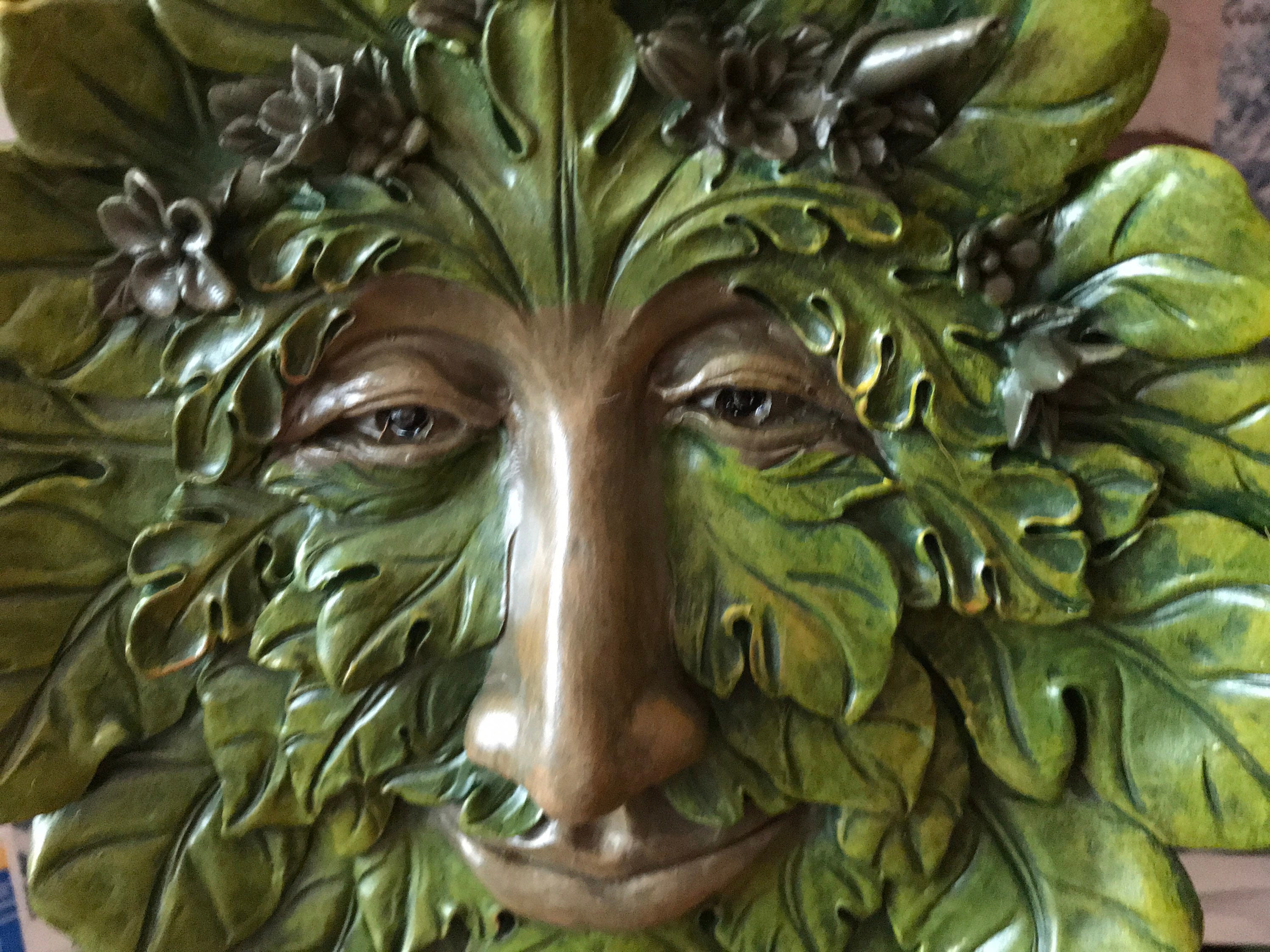 Greenman Figure for Your Lawn Decor Fairy Garden Green Man Garden