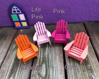 Mini Adirondack Chairs Various Colors, Adirondack Chairs, DIY