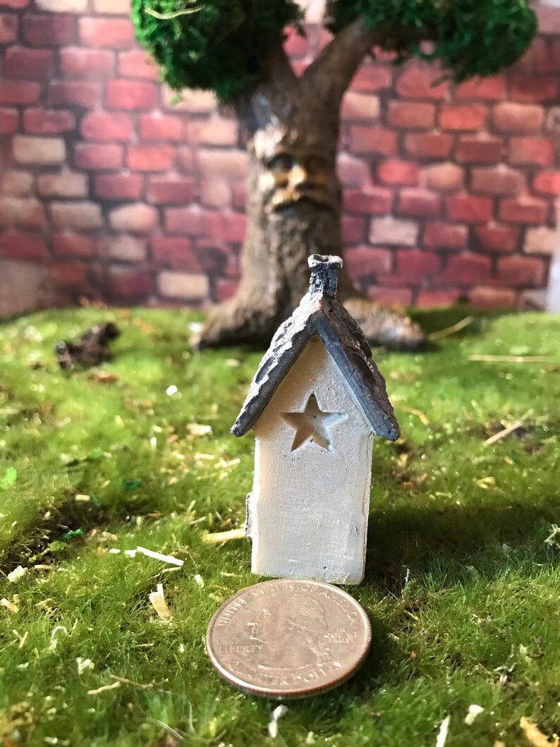 Miniature Teeny Tiny Fairy Garden Bungalow House Ittybitty Etsy