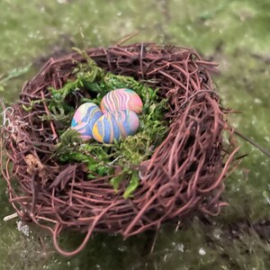 Miniature Easter nest for Easter decoration table accent or add to your own crafts