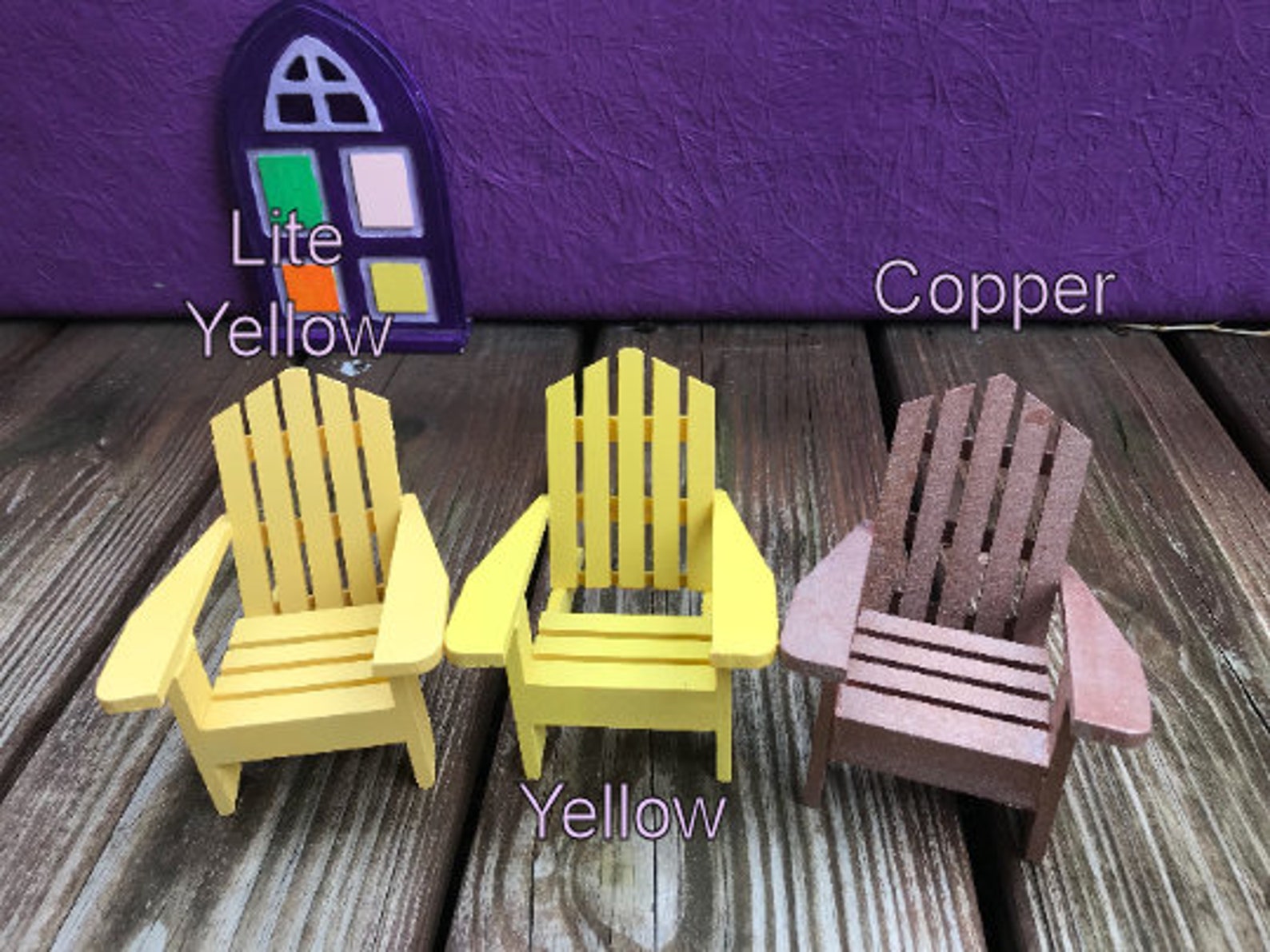 Mini Adirondack Chairs Various Colors Adirondack Chairs DIY - Etsy