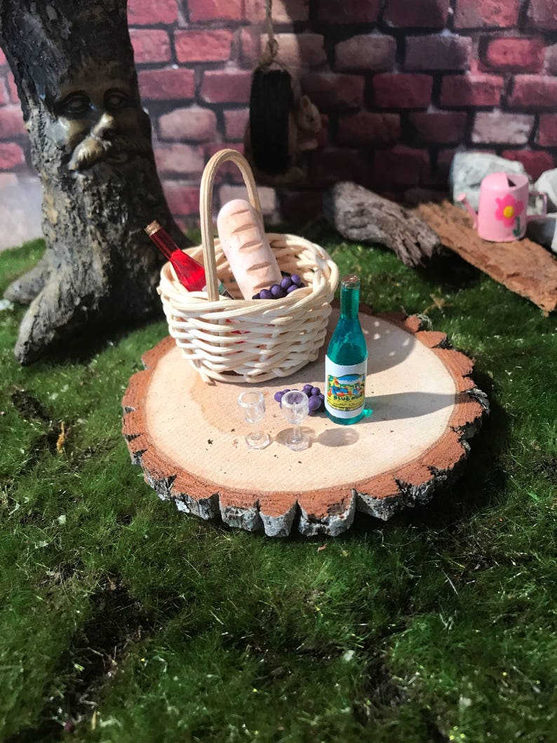 Fairy Garden wine bottle red or green. Miniature Wine bottles Etsy