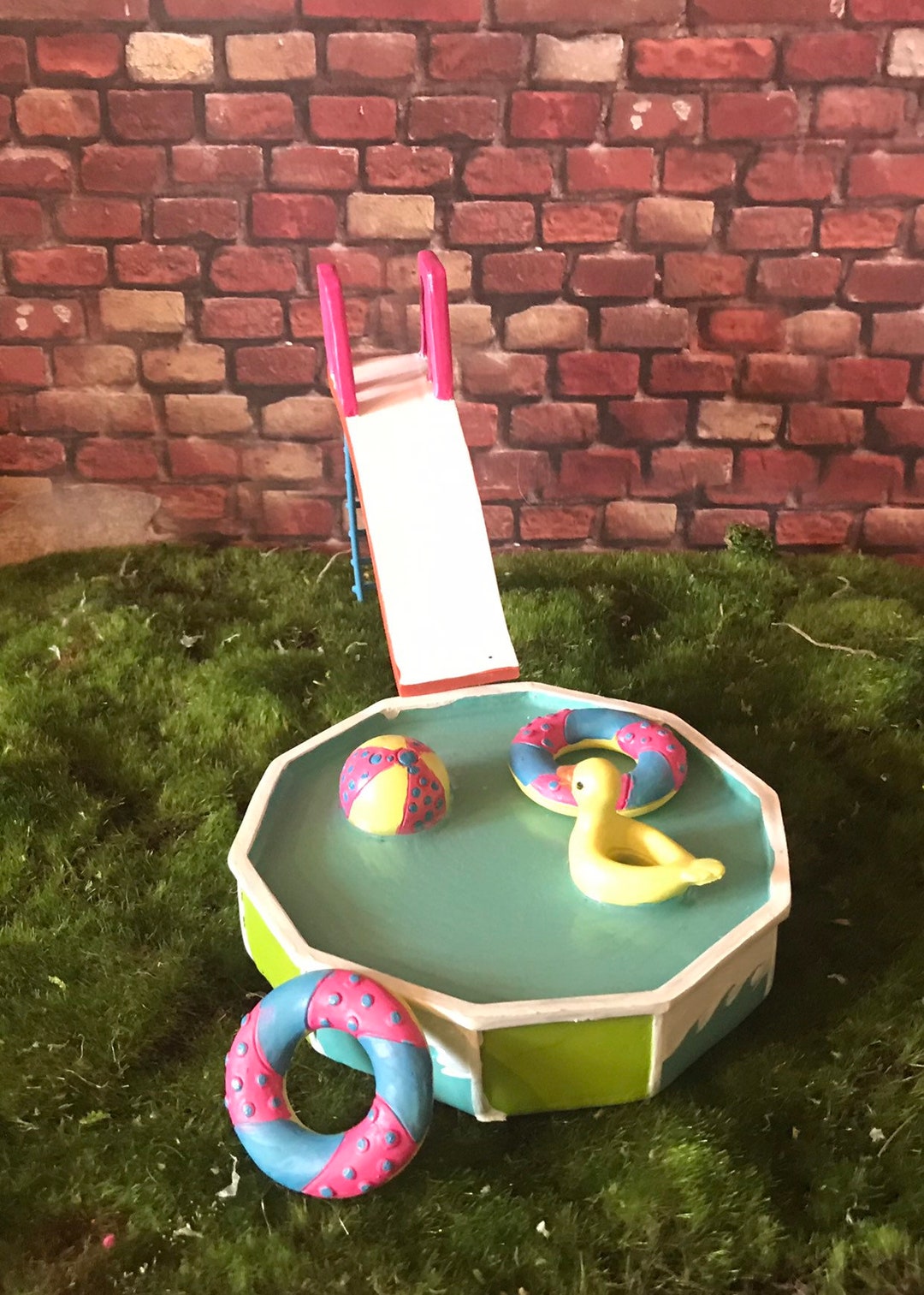 Sweet Miniature Swimming Pool Slide Only - Etsy