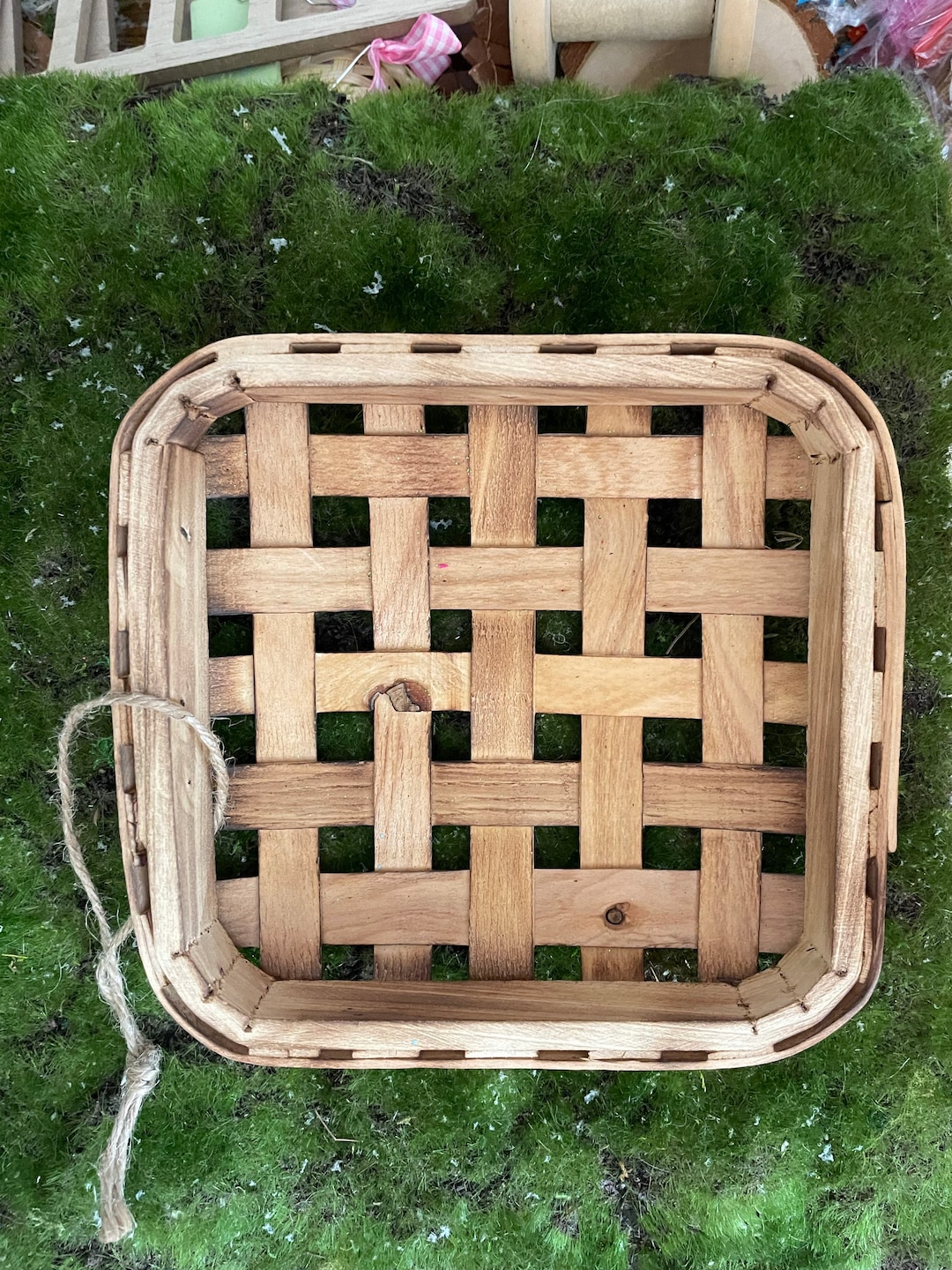 Tobacco Basket Farm House Hanging for Crafts and Design