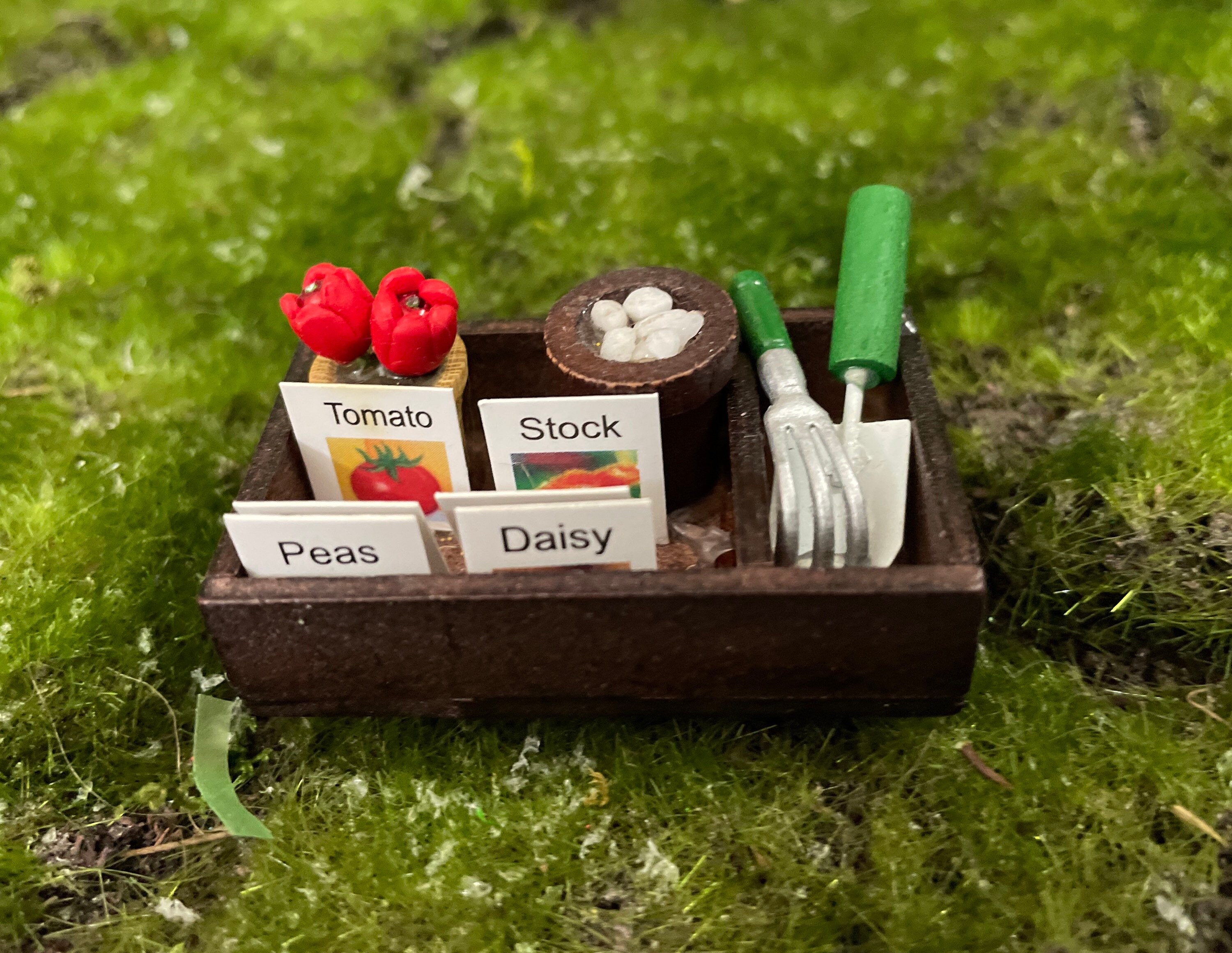 Fairy Garden Dollhouse Miniature Seed Box - Etsy